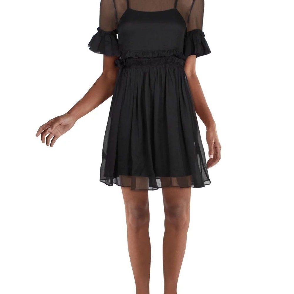Endless Rose • cut out sheer Lace Mini Dress